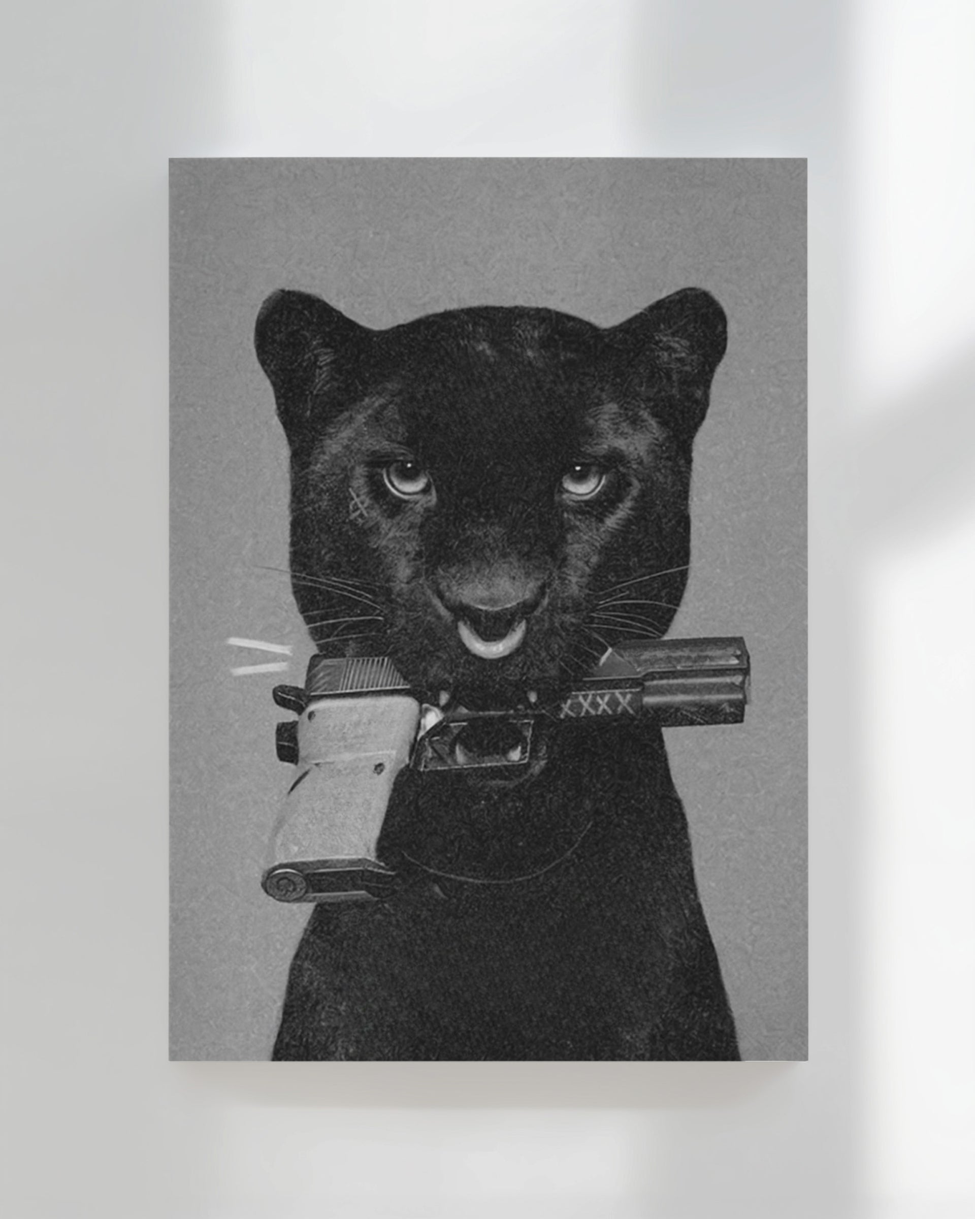 Panther With Gun