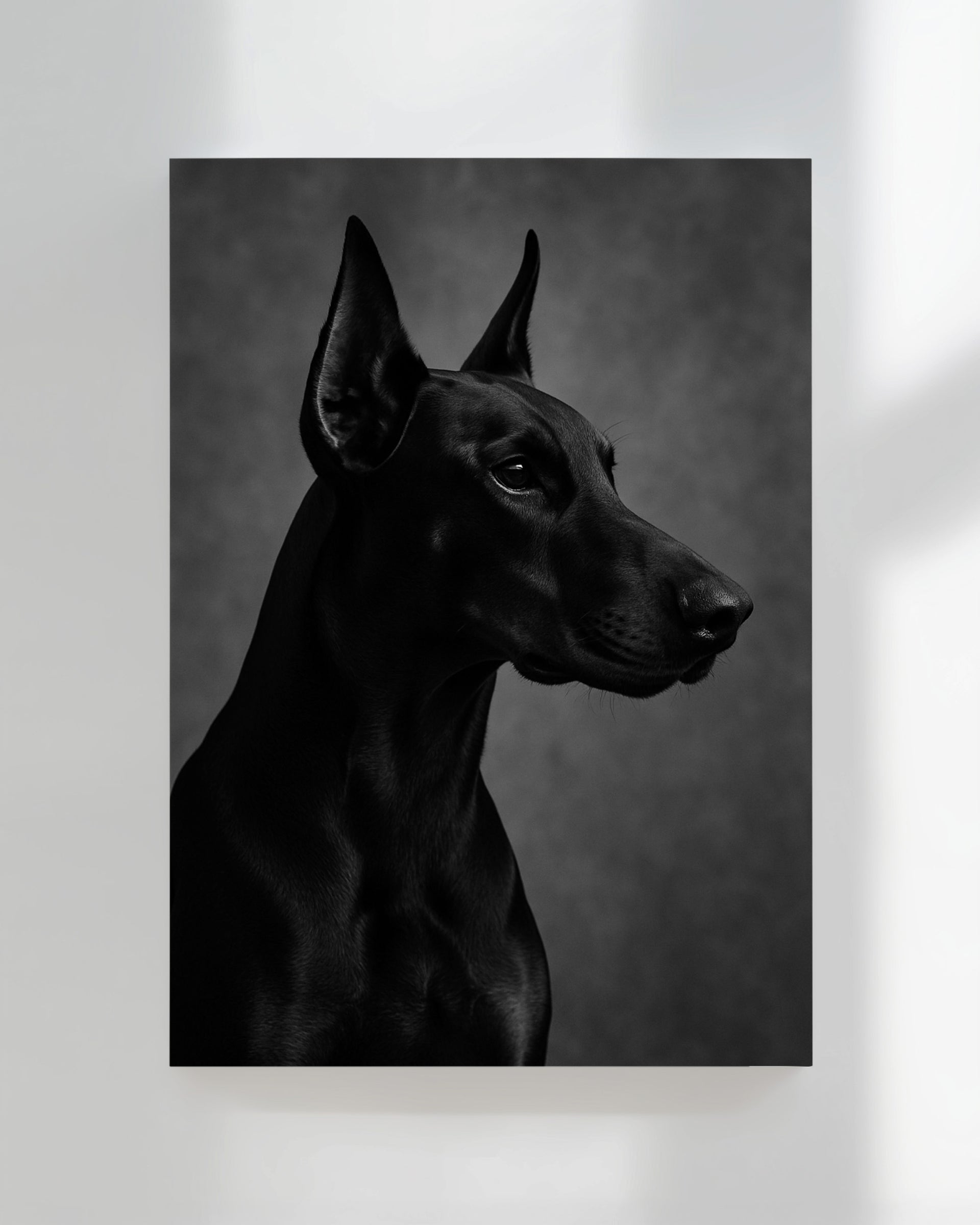 Doberman Side Portrait