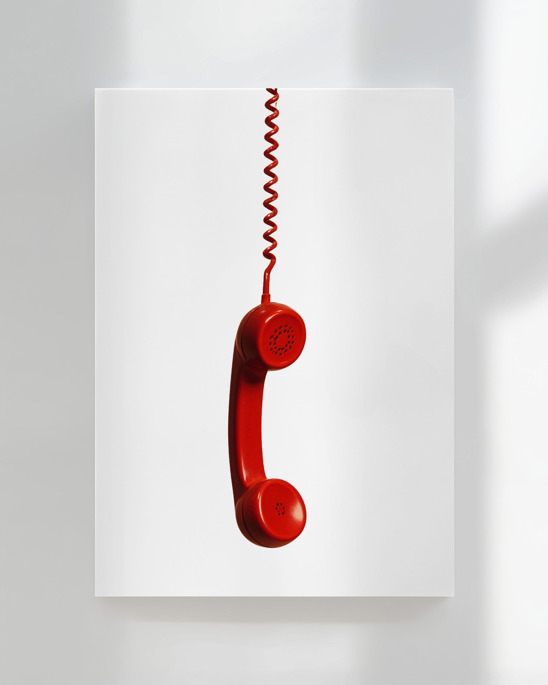 Red Telephone Hanging