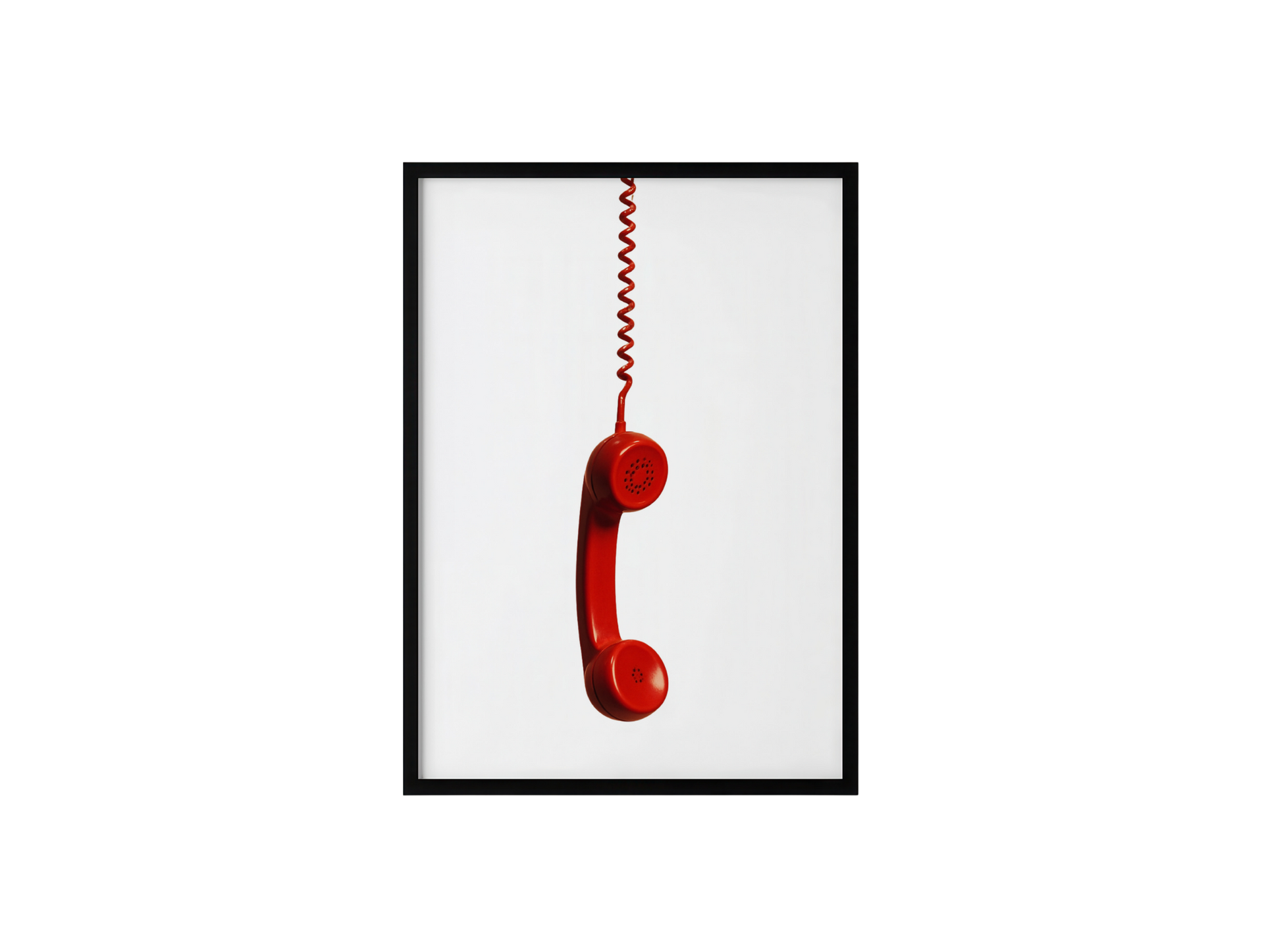 Red Telephone Hanging