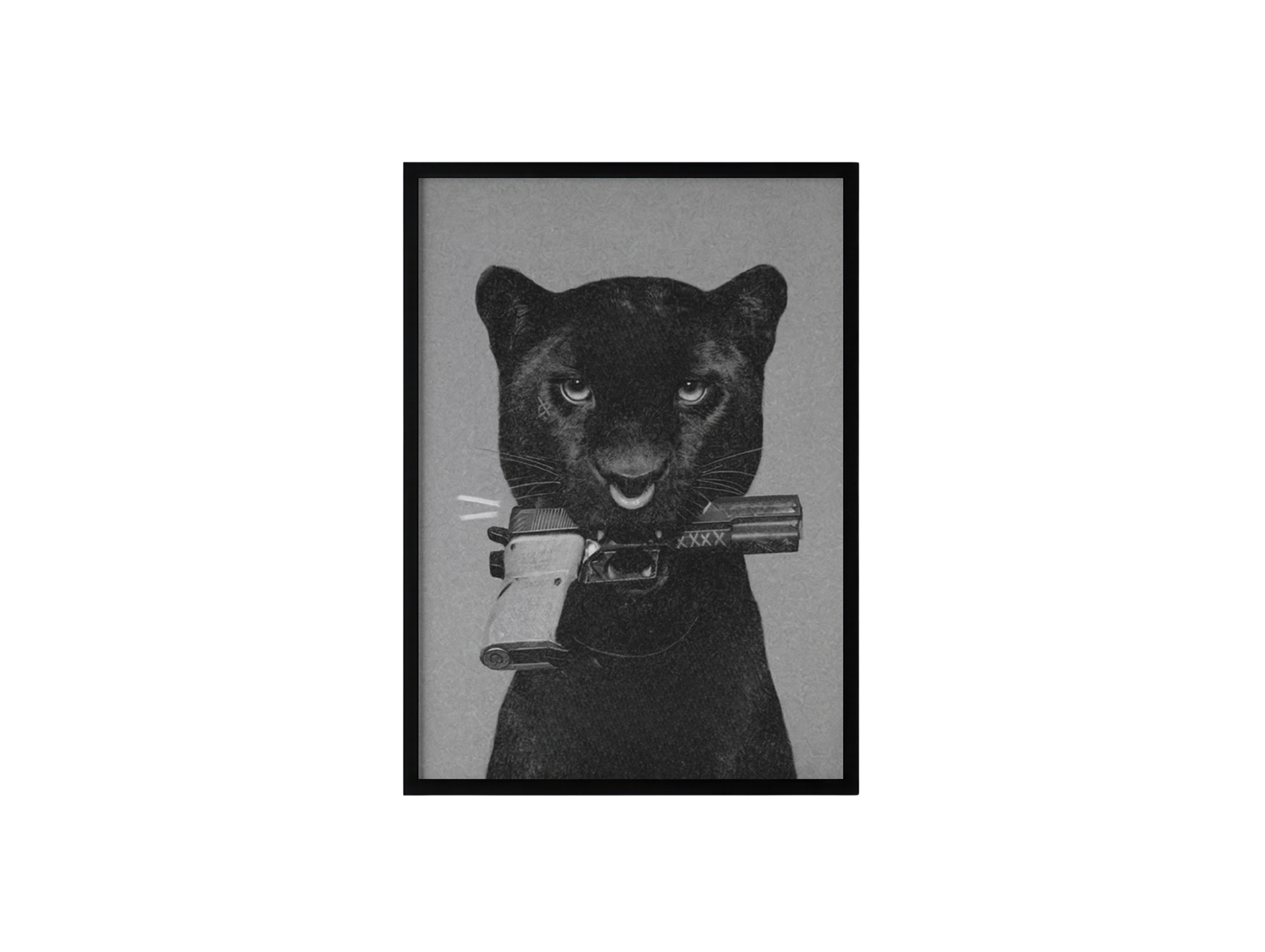 Panther With Gun