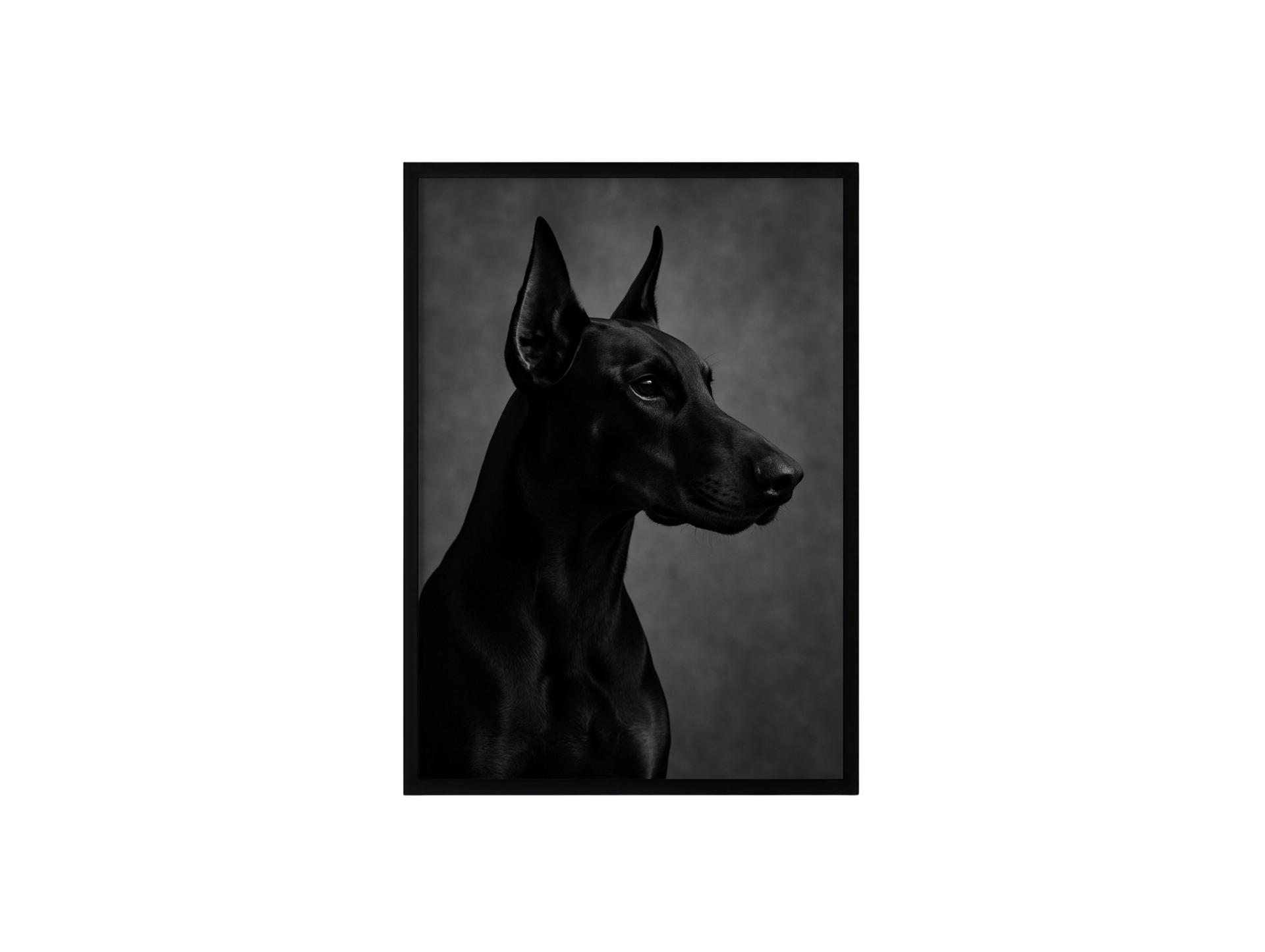 Doberman Side Portrait